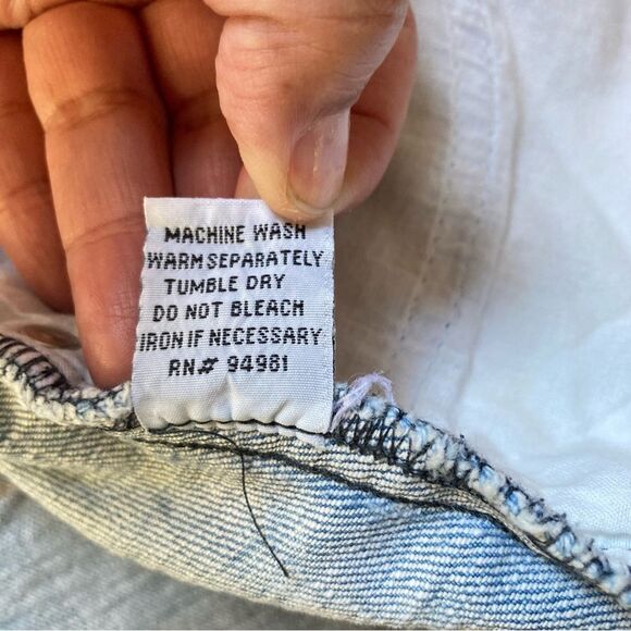 FOREVER 21 Distressed Frayed Mini Denim Skirt Womens Waist 29 inch Medium - Picture 14 of 15